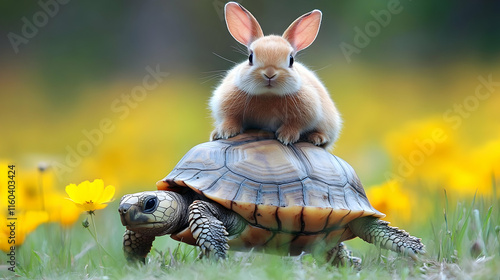 Rabbit Rides Turtle Through...