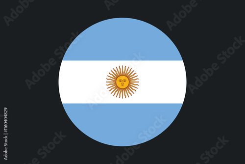Argentina flag sign, Argentina flag vector graphic, Argentina country flag is a symbol of freedom, National Argentina flag, vector illustration
