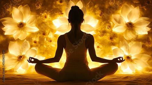 Yoga Meditation Poses with ...