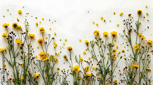 Yellow Wildflowers Bloom Be...