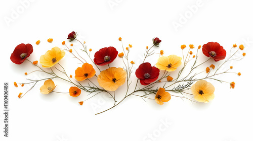 Red and Yellow Flowers Bloo...