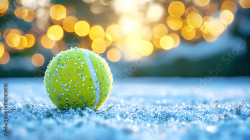 Tennis Ball Freezes on Snow...
