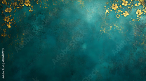 Golden Floral Design Adorns...