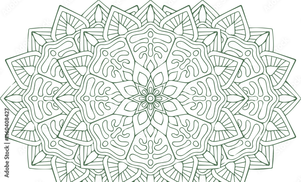 Beautiful flower art and mandala vector design Beautiful flower art and mandala vector design