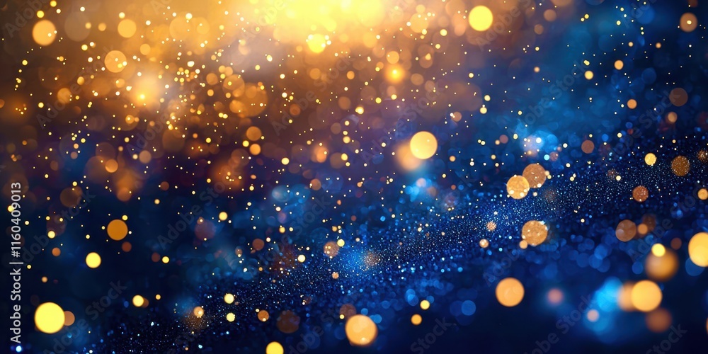 Obraz premium Blue and yellow background with many small dots