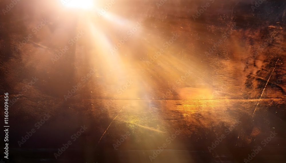 Fototapeta premium Develop a textured grunge background layered with radiant lens flares for striking contrast