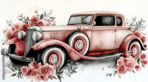 Vintage Car Decorated with ...