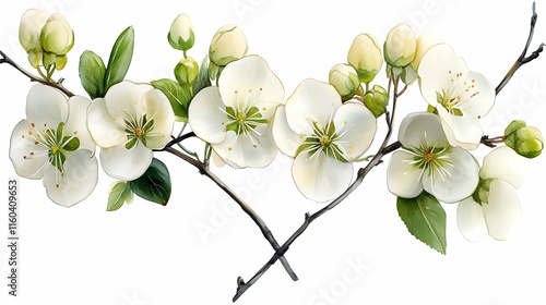 White Flowers Bloom Beautif...