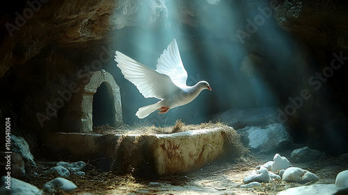 White Dove Flies from Tomb:...