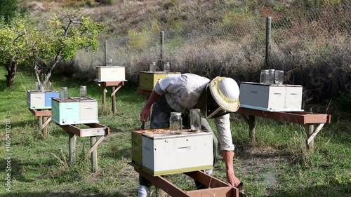 Beekeeper Naramata Bench Okanagan Valley British Columbia Canada photo