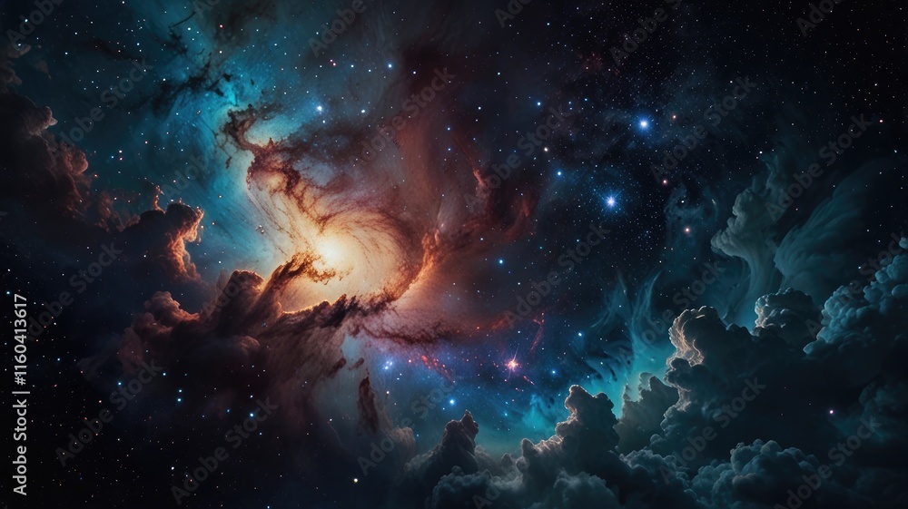 blue wallpaper , Starry blue galaxy with glowing cosmic nebula clouds
blue wallpaper , Starry blue galaxy with glowing cosmic nebula clouds