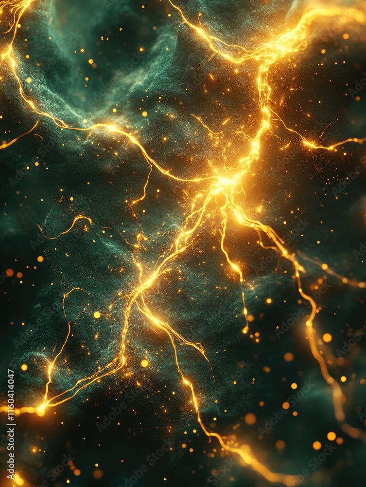 Dynamic electric pathways crackle in a cosmic dance, illuminating abstract energy in the universe. Dynamic electric pathways crackle in a cosmic dance, illuminating abstract energy in the universe.