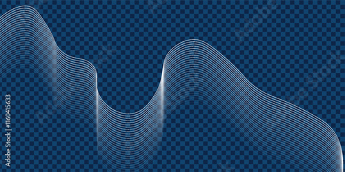 Wallpaper Mural Abstract background with glowing wave. Shiny moving lines design element. Modern blue gradient flowing wave lines. vektor Torontodigital.ca