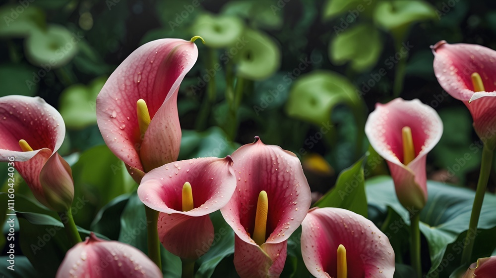 Fototapeta premium Pink calla lillies