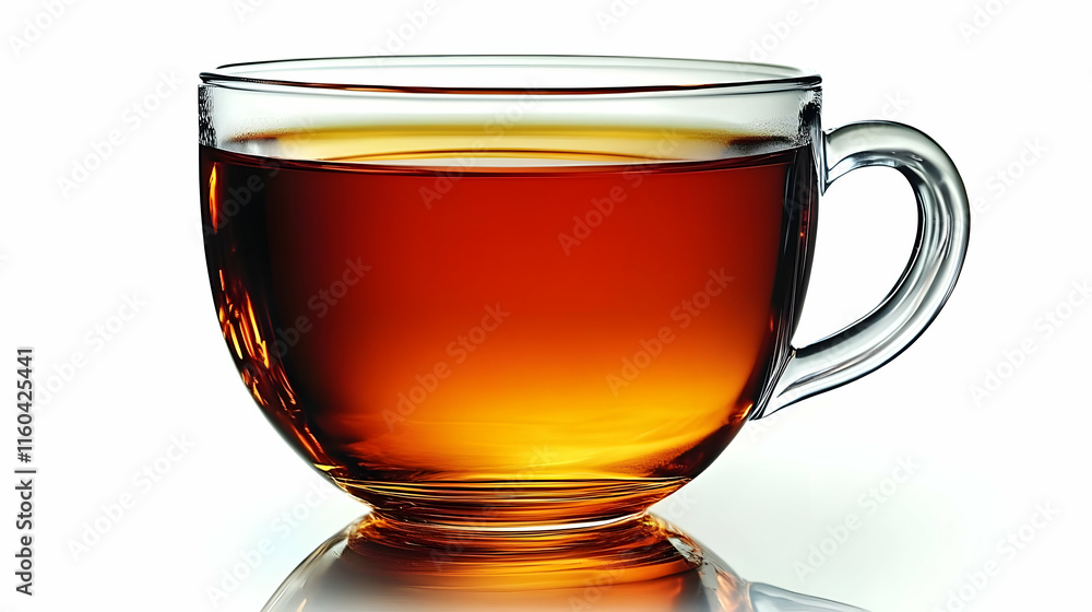 Realistic Photo - Warm Tea in Glass Mug Realistic Photo - Warm Tea in Glass Mug