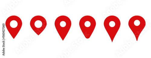 Location map pin icons set. Modern map marker collection. Pinpoint. Location pin icon. Map pin place marker. Map marker pointer icon. GPS location symbol. transparent background