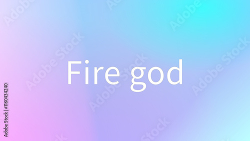 Fire god のグラデーション背景イラスト