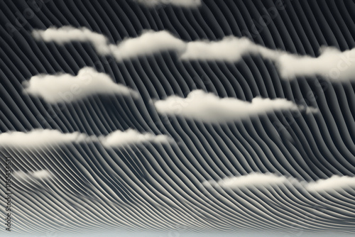 Patterned Clouds in Grayscale