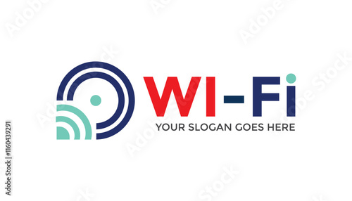 internet service provider logo icon vector, Wi-fi logo icon vector design template