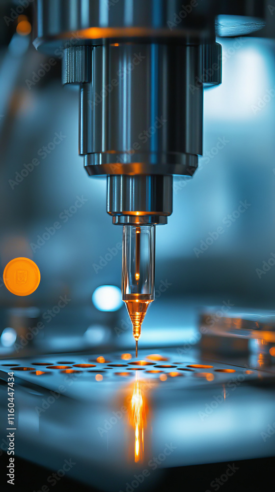 detailed close up of medical device calibrating with precision detailed close up of medical device calibrating with precision