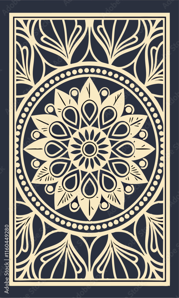 Obraz premium Elegant Laser Cut Floral Panel Set