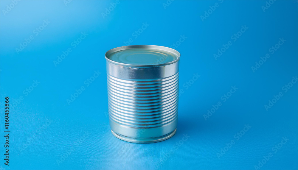 Aluminium can, tin container. Food preservation or canning container mock-up. Aluminium can, tin container. Food preservation or canning container mock-up.