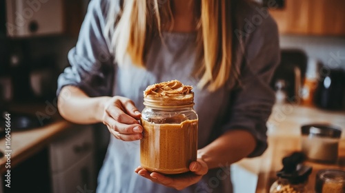 Nutritionist carefully examining food labels to ensure healthy dietary choices, emphasizing the importance of informed eating habits for overall well-being. photo