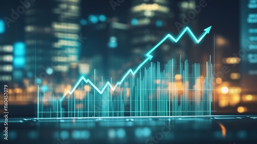 Wallpaper Mural Stock market board displaying significant gains, reflecting investor confidence and economic growth, with numbers and arrows indicating upward trends. Torontodigital.ca
