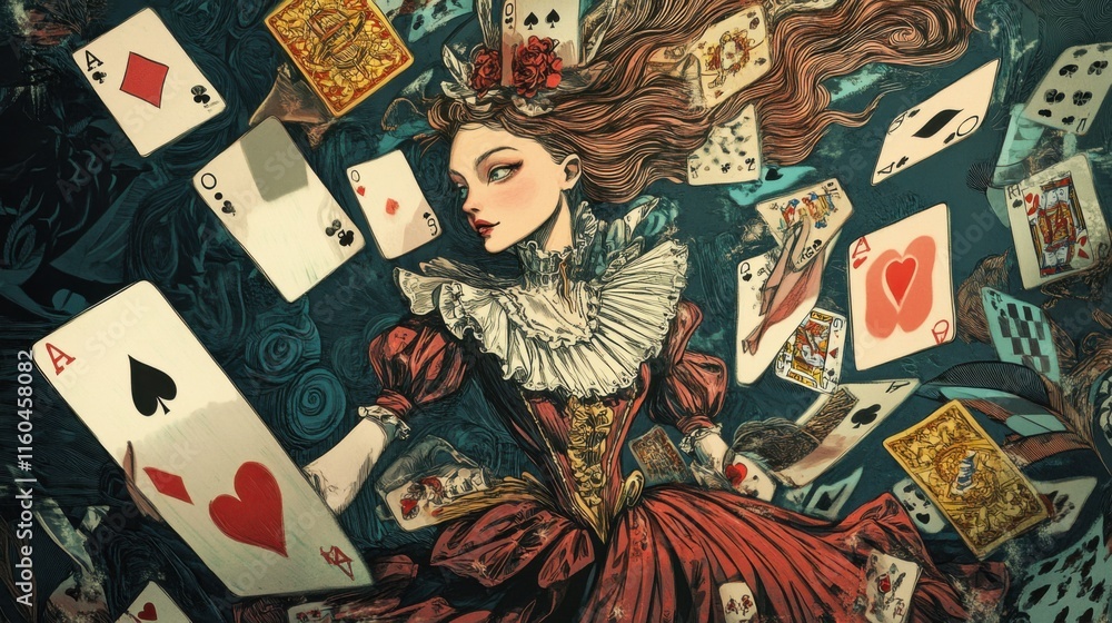 Obraz premium Card games are versatile and easy to play anywhere.