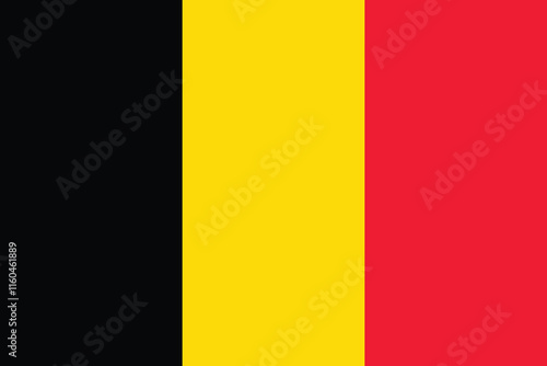 Belgium flag, The flag of Belgium, Flag of Belgium national country symbol illustration Vector, Rectangle Belgium flag illustration, Flat vector illustration
