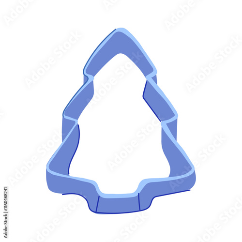 dough cookie cutter cartoon. kitchen tool, mold craft, shape metal dough cookie cutter sign. isolated symbol vector illustration