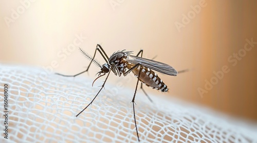 Wallpaper Mural Mosquito on white mosquito wire mesh,net.Mosquito disease is carrier of Malaria, Zica Virus,Fever. Torontodigital.ca