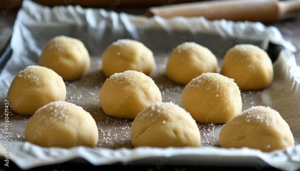 the finished dough balls are infused and fit on the table the finished dough balls are infused and fit on the table