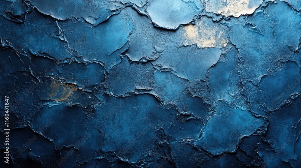 Obraz premium Abstract blue cement texture background with rough, industrial aesthetics and subtle gradient effects