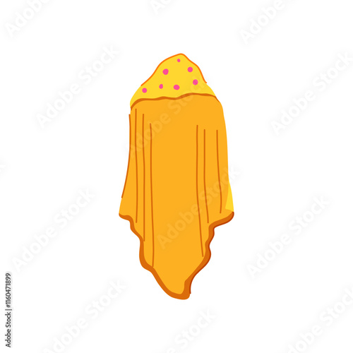 organic hooded baby towel cartoon. bamboo adorable, gender neutral, animal bath organic hooded baby towel sign. isolated symbol vector illustration