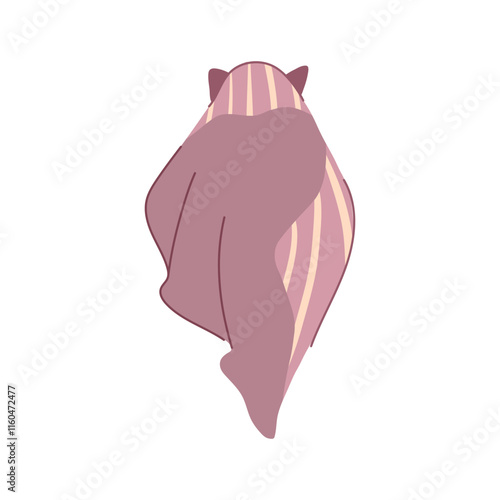 gender hooded baby towel cartoon. neutral animal, bath infant, newborn shower gender hooded baby towel sign. isolated symbol vector illustration