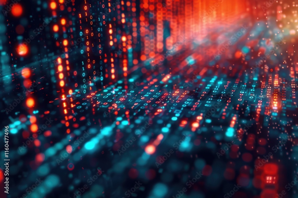Binary code background Binary code background