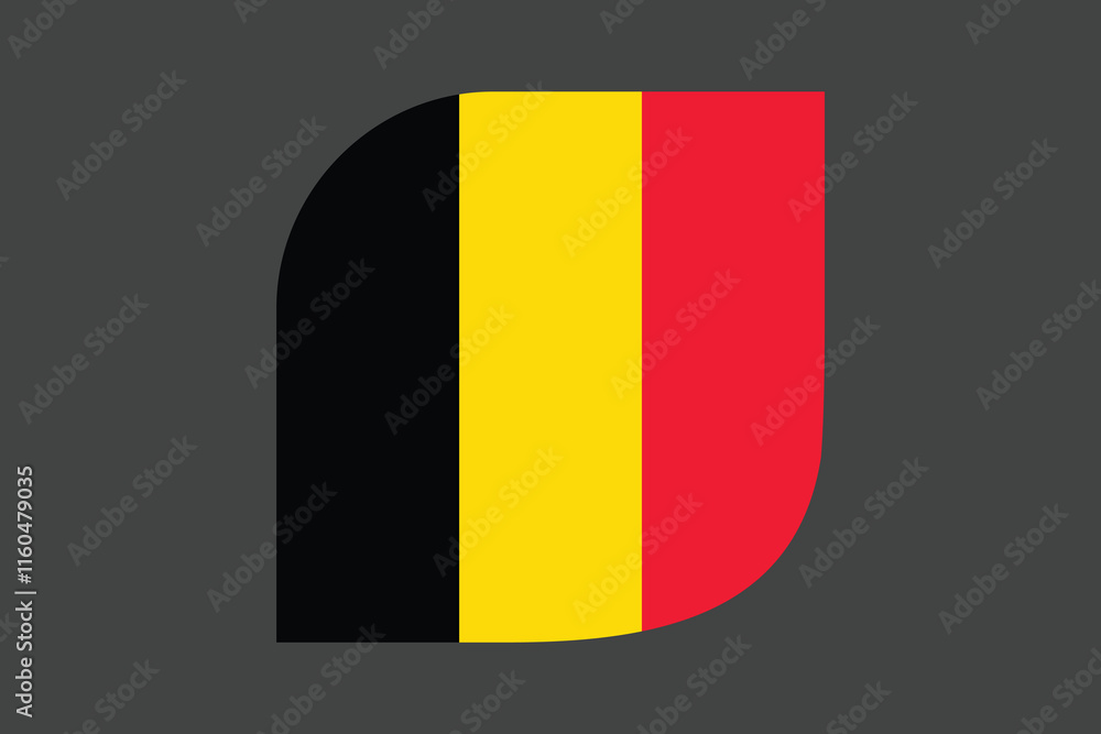 Fototapeta premium Belgium flag sign, Belgium flag vector graphic, Belgium country flag is a symbol of freedom, National Belgium flag, vector illustration 