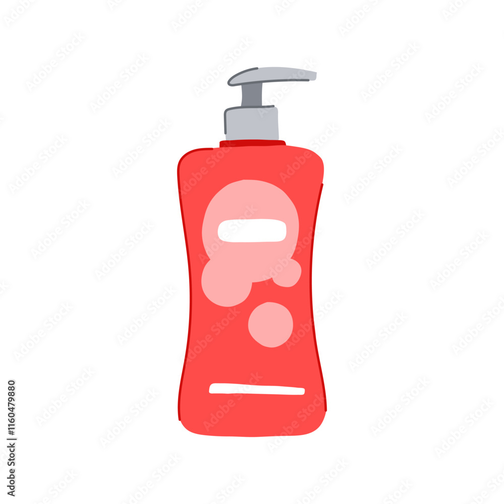 free shampoo baby cartoon. mild nourishing, moisturizing cleansing, soft friendly free shampoo baby sign. isolated symbol vector illustration