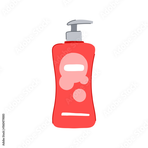 free shampoo baby cartoon. mild nourishing, moisturizing cleansing, soft friendly free shampoo baby sign. isolated symbol vector illustration