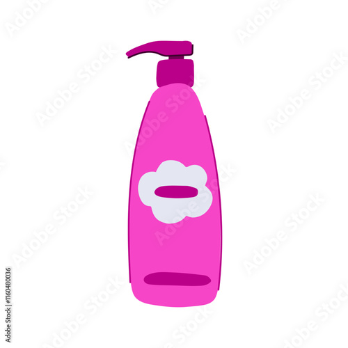 nourishing shampoo baby cartoon. moisturizing cleansing, soft friendly, gentle formula nourishing shampoo baby sign. isolated symbol vector illustration