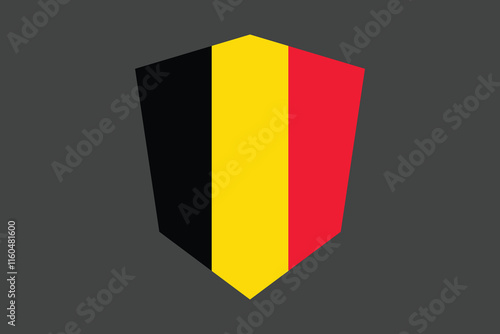 Free Download Belgium flag with massage sign, Belgium flag vector graphic, Belgium country flag is a symbol of freedom, National Belgium flag, vector illustration
 - GFXLoad
