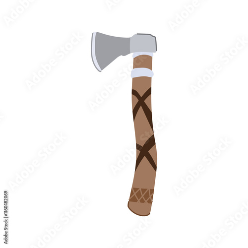 shield viking axe cartoon. conquest berserker, ship plunder, horn valhalla shield viking axe sign. isolated symbol vector illustration