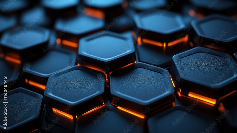 Organic hexagonal tech background blending natural shapes with modern abstract grids Organic hexagonal tech background blending natural shapes with modern abstract grids