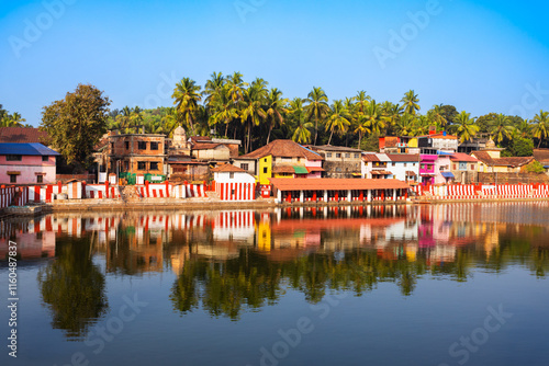 Koti Teertha pond in Gokarna town in India photo