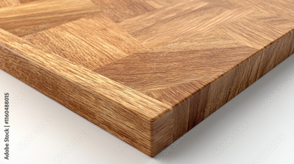 A herringbone-patterned wooden table top with a seamless finish, placed on a bright white background, sharp details in 4K. A herringbone-patterned wooden table top with a seamless finish, placed on a bright white background, sharp details in 4K.