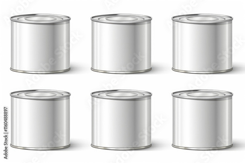 Wallpaper Mural tin can isolated on white Torontodigital.ca