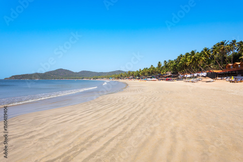 Obraz na płótnie Beauty Palolem Beach in South Goa in India w salonie