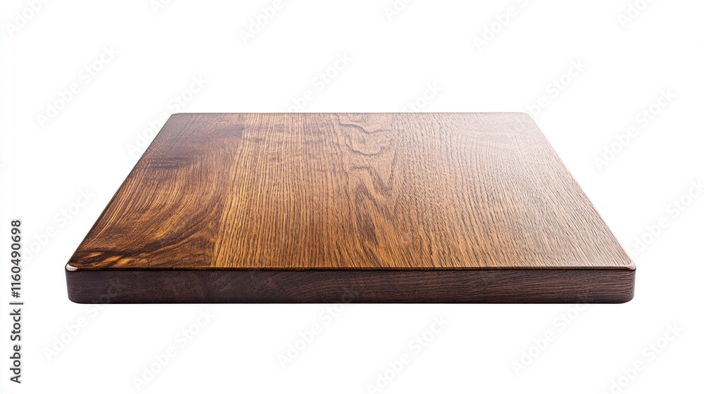 A smooth, modern wooden table top in a rich espresso finish, placed on a white background with a clipping path for clean product shots. A smooth, modern wooden table top in a rich espresso finish, placed on a white background with a clipping path for clean product shots.