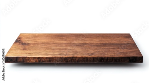 A smooth, modern wooden table top in a rich espresso finish, placed on a white background with a clipping path for clean product shots.